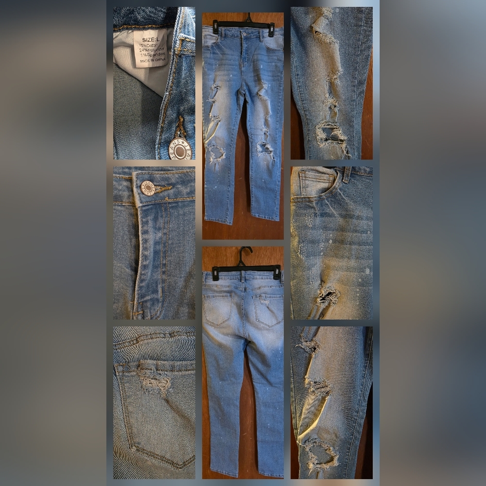 Women's Skinny Jeans in Light Blue